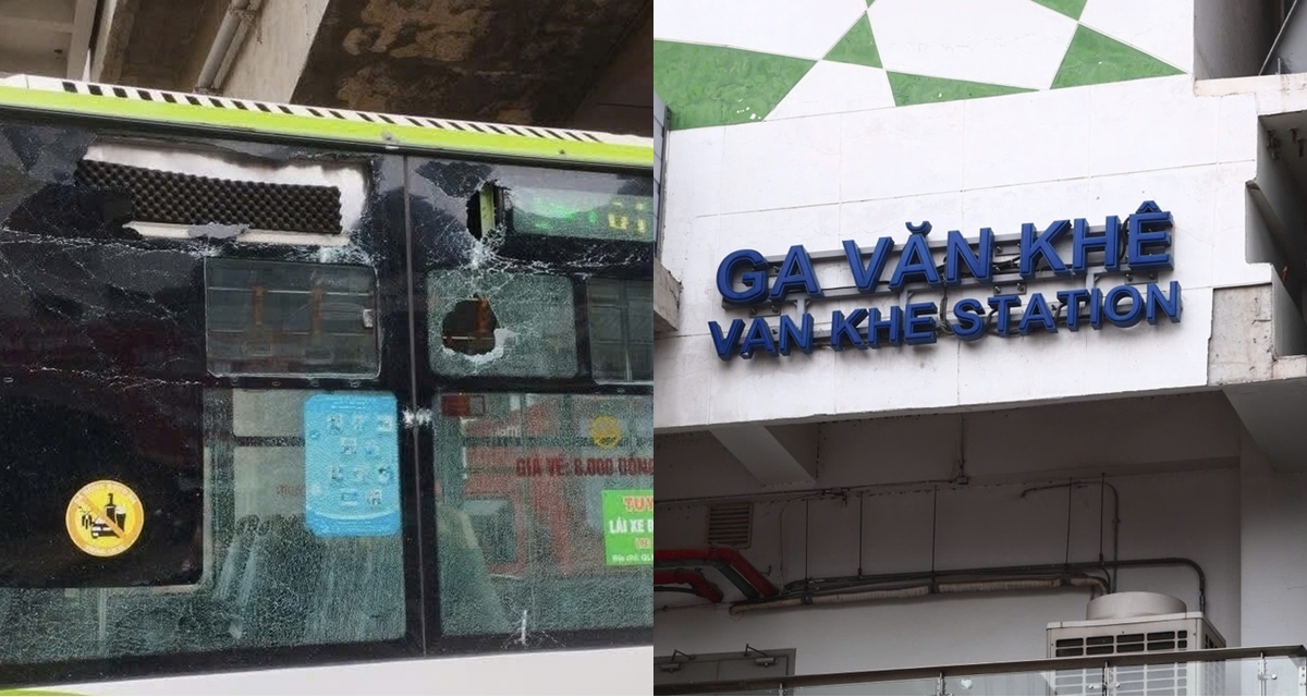Kết quả kiểm tra ban đầu vụ mảng vữa nh&agrave; ga Metro rơi từ tr&ecirc;n cao tr&uacute;ng xe bu&yacute;t ở H&agrave; Nội