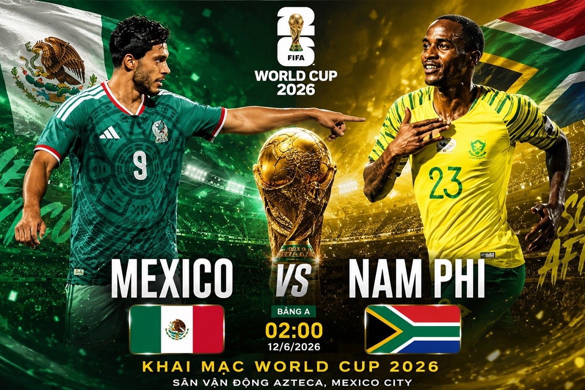 TRỰC TIẾP b&oacute;ng đ&aacute; World Cup 2026 h&ocirc;m nay 12/6 - Cập nhật link xem trực tiếp Mexico vs Nam Phi