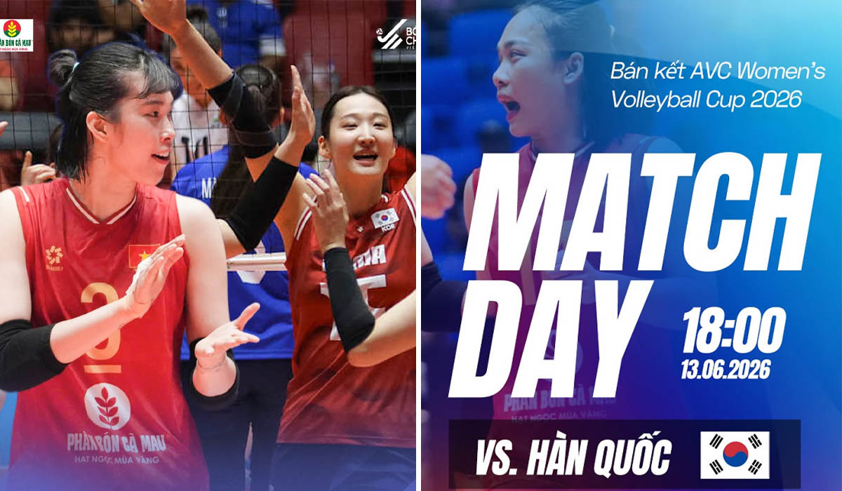 Lịch thi đấu b&oacute;ng chuyền h&ocirc;m nay 13/6 - K&ecirc;nh ph&aacute;t s&oacute;ng b&oacute;ng chuyền nữ Việt Nam vs H&agrave;n Quốc tại AVC Cup