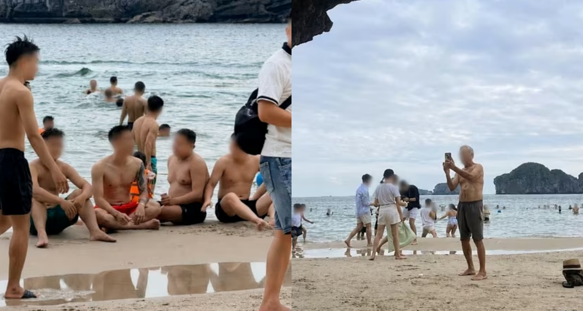 Nh&oacute;m c&ocirc; g&aacute;i tố bị quay l&eacute;n khi mặc bikini ở biển C&aacute;t B&agrave;, tiết lộ phải nghe nhiều lời khiếm nh&atilde;