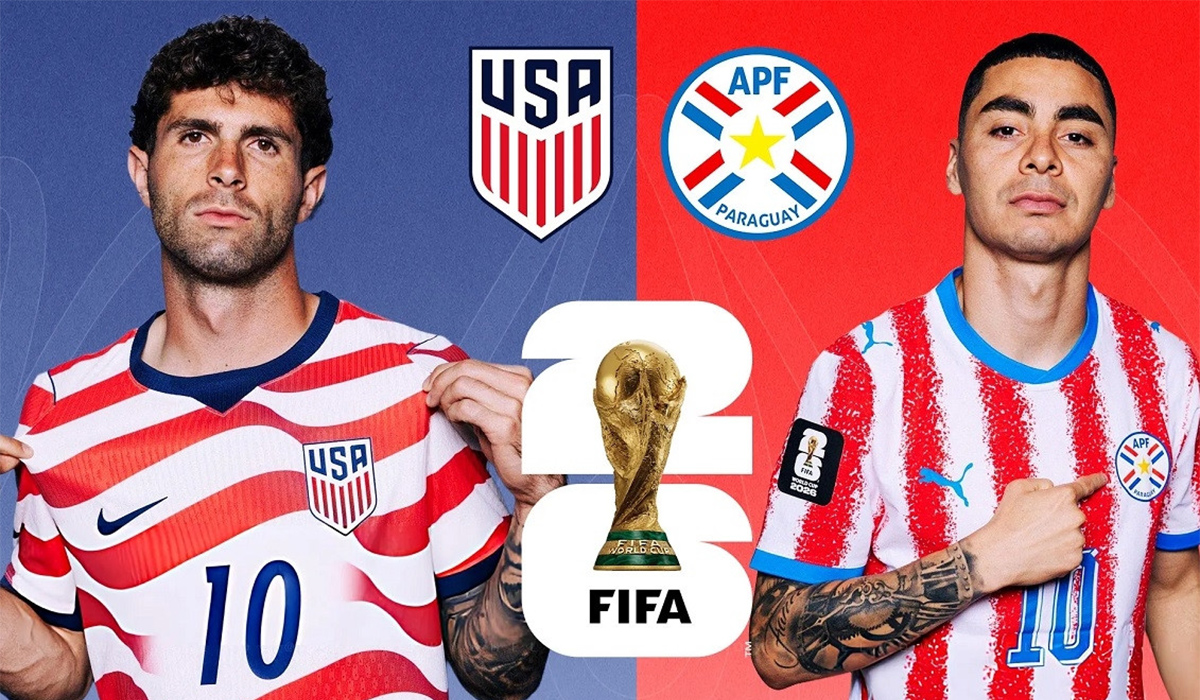 TRỰC TIẾP b&oacute;ng đ&aacute; Mỹ vs Paraguay, 08h00 ng&agrave;y 13/6 - Link xem trực tiếp World Cup 2026 tr&ecirc;n VTV6