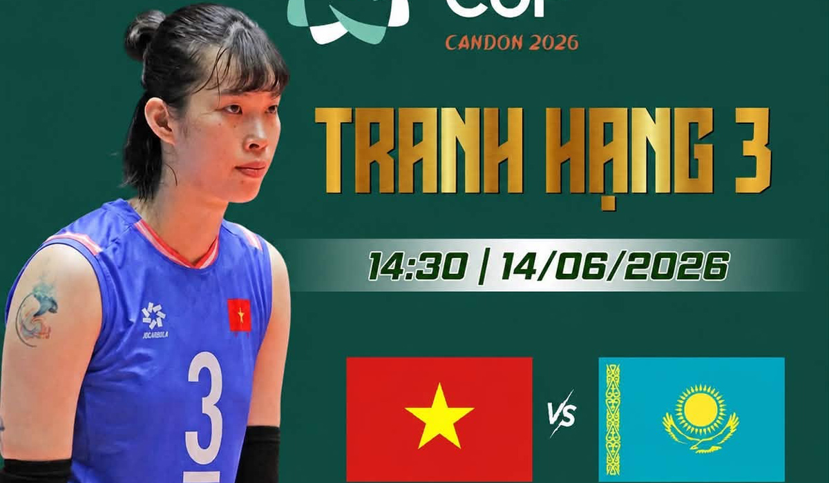 Link xem TRỰC TIẾP b&oacute;ng chuyền nữ Việt Nam đấu Kazakhstan h&ocirc;m nay 14/6 - K&ecirc;nh ph&aacute;t s&oacute;ng AVC Cup 2026 mới nhất