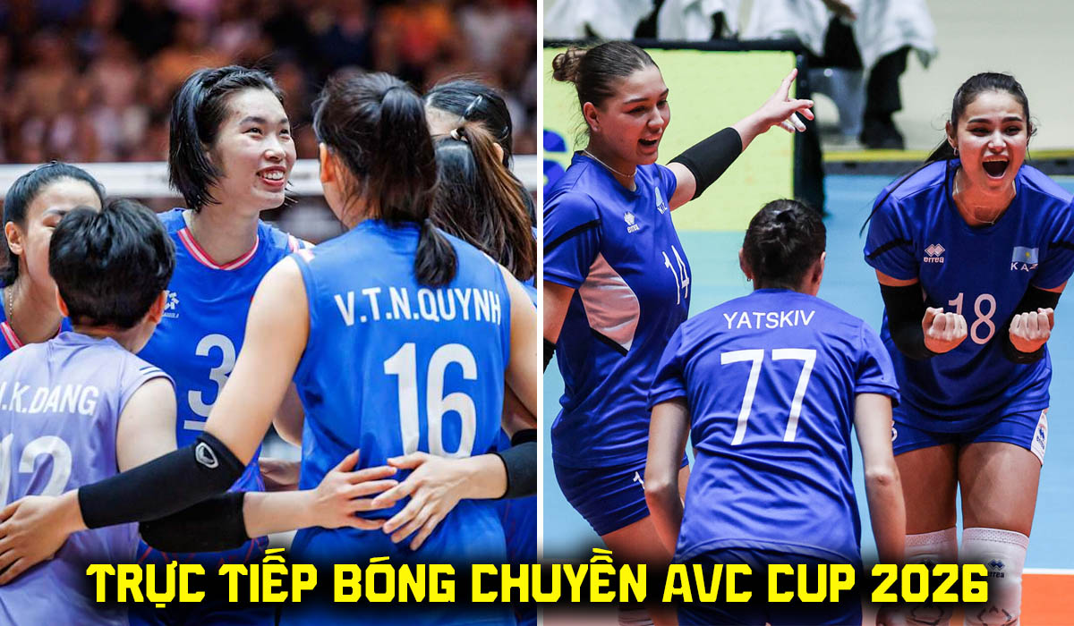 Xem trực tiếp b&oacute;ng chuyền nữ Việt Nam vs Kazakhstan ở đ&acirc;u, k&ecirc;nh n&agrave;o? Link trực tiếp AVC Cup 2026