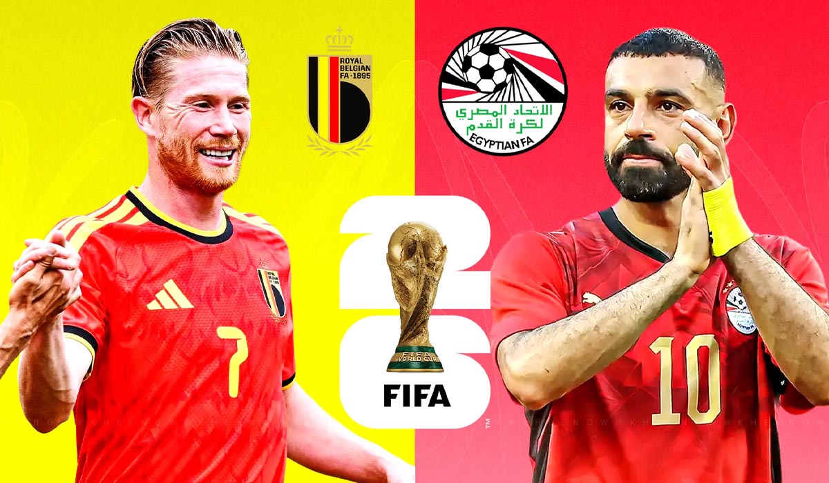 Si&ecirc;u m&aacute;y t&iacute;nh dự đo&aacute;n Kết quả Bỉ vs Ai Cập 2h ng&agrave;y 16/6 - World Cup 2026: Salah nhận \'g&aacute;o nước lạnh\'