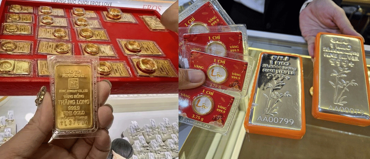Gi&aacute; v&agrave;ng h&ocirc;m nay chiều 16/6 l&ecirc;n mức cao nhất sau nửa th&aacute;ng, gi&aacute; bạc lao dốc kh&ocirc;ng phanh