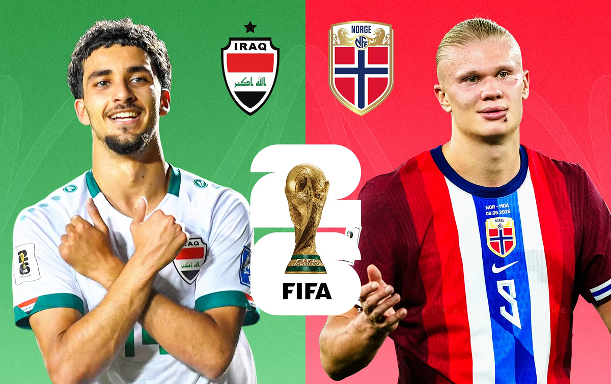 Xem trực tiếp b&oacute;ng đ&aacute; Iraq vs Na Uy ở đ&acirc;u, k&ecirc;nh n&agrave;o? Link xem trực tiếp World Cup 2026 tr&ecirc;n VTV3 HD