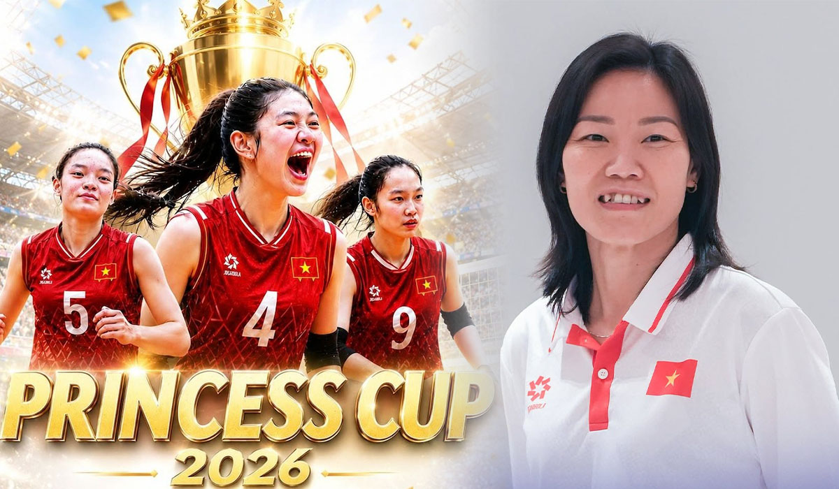 Lịch thi đấu b&oacute;ng chuyền nữ Đ&ocirc;ng Nam &Aacute; - Princess Cup 2026 mới nhất: Tuyển U18 Việt Nam gặp đội n&agrave;o?