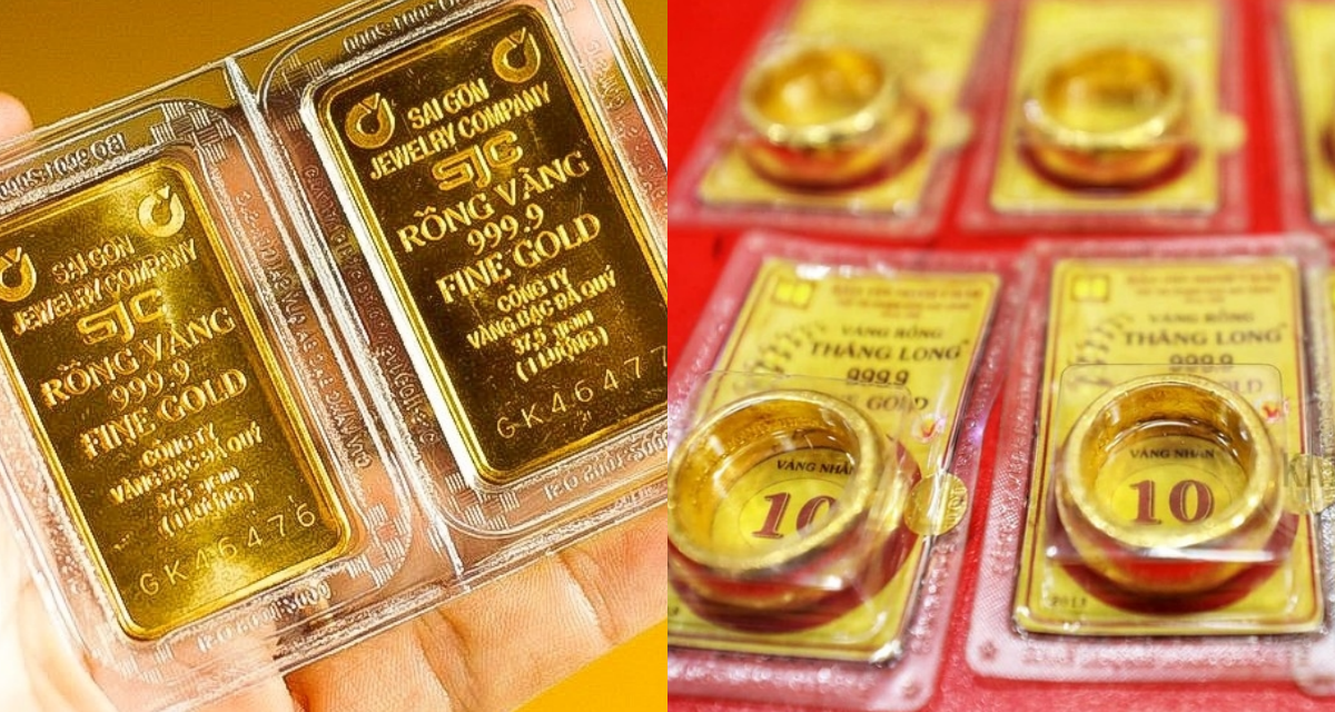 Gi&aacute; v&agrave;ng h&ocirc;m nay chiều 19/6: V&agrave;ng SJC nhẫn trơn 9999 xuống thẳng mốc 146 triệu đồng, thị trường rung lắc mạnh