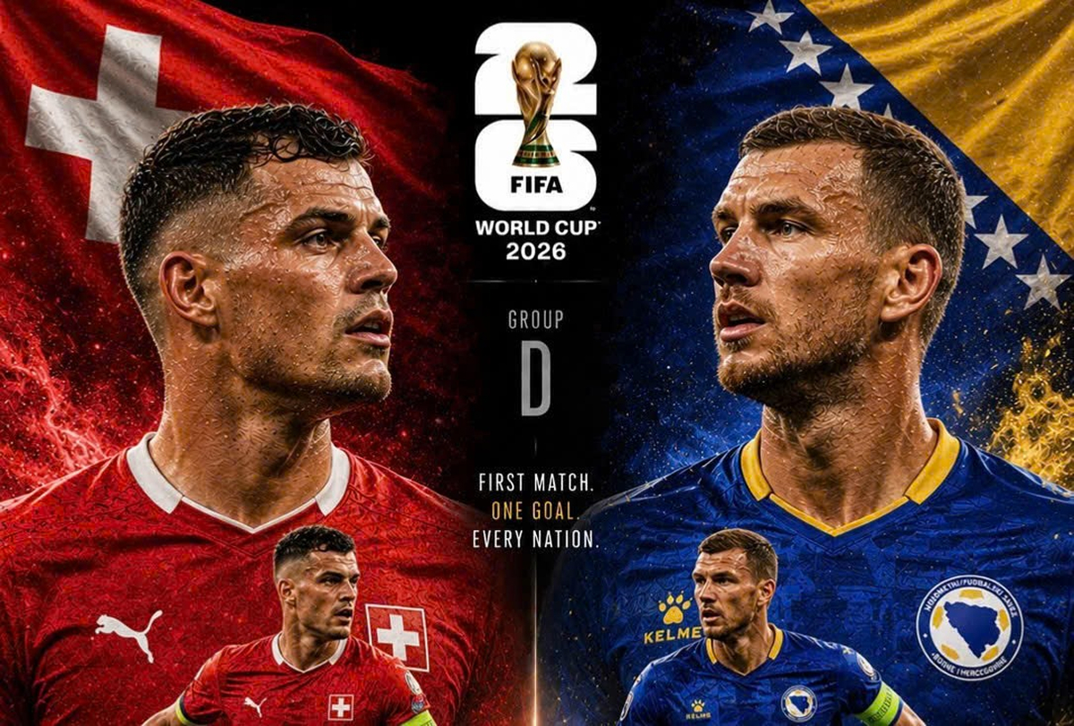 Trực tiếp b&oacute;ng đ&aacute; Thụy Sĩ vs Bosnia, 2h ng&agrave;y 19/6 - Link xem trực tiếp World Cup 2026 tr&ecirc;n VTV6 HD