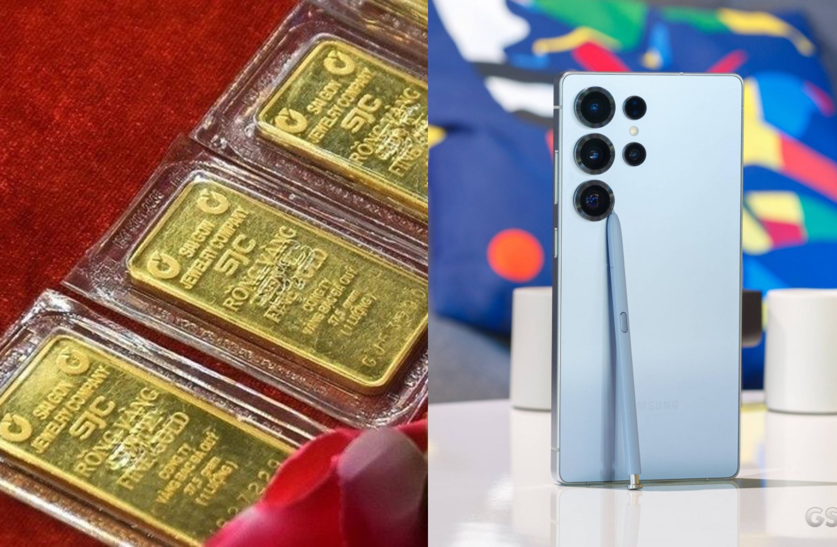 Bảng gi&aacute; v&agrave;ng h&ocirc;m nay 20/6: Giảm sập s&acirc;u cả v&agrave;ng nhẫn v&agrave; v&agrave;ng miếng, Galaxy S25 Ultra rẻ kỷ lục