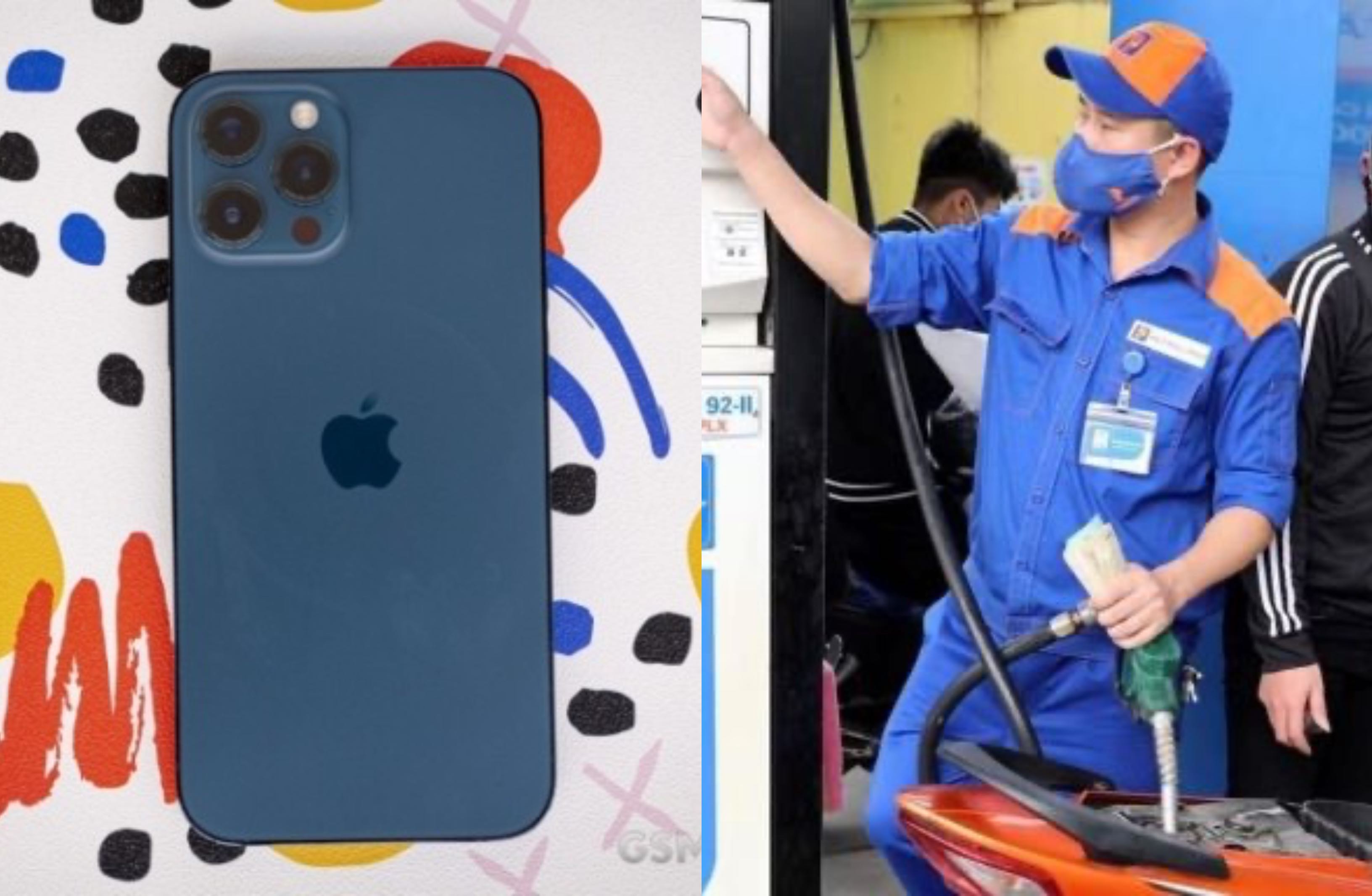 Bảng gi&aacute; xăng dầu h&ocirc;m nay 20/6: Xăng E5, E10 đều gần mức 18.000 đồng, iPhone 12 Pro Max rẻ như b&egrave;o