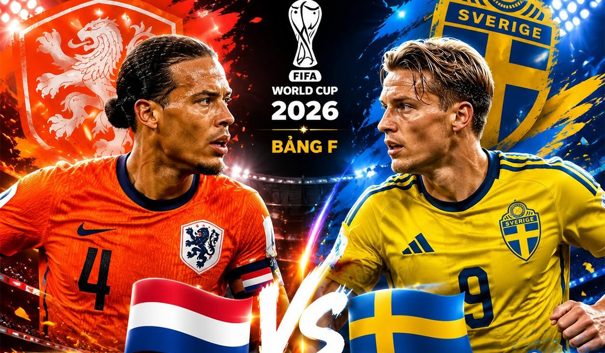 Link xem TRỰC TIẾP b&oacute;ng đ&aacute; H&agrave; Lan vs Thụy Điển ng&agrave;y 21/6 - VTV6 trực tiếp World Cup 2026 h&ocirc;m nay