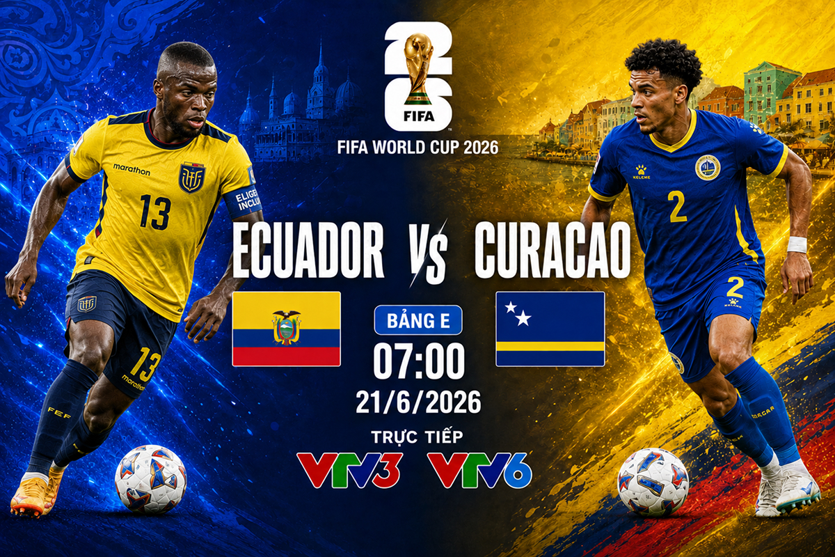 Xem trực tiếp b&oacute;ng đ&aacute; Ecuador vs Curacao ở đ&acirc;u, k&ecirc;nh n&agrave;o? Link xem trực tiếp World Cup 2026 tr&ecirc;n VTV