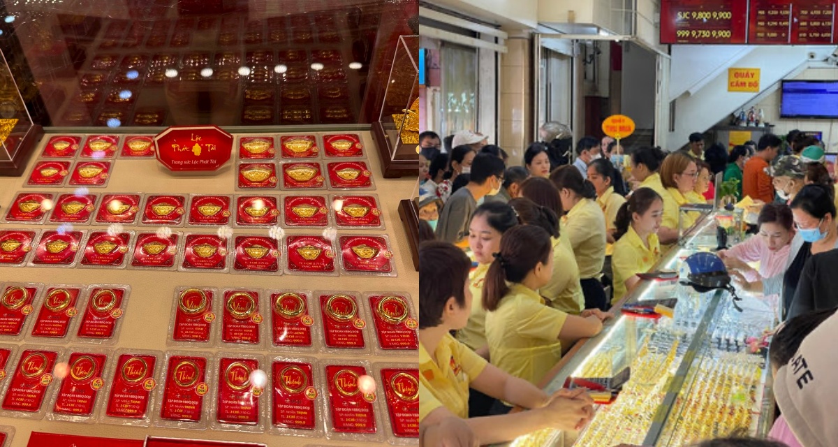 Gi&aacute; v&agrave;ng h&ocirc;m nay (chiều 22/6): V&agrave;ng SJC, nhẫn 9999, DOJI, BTMH, Ph&uacute; Qu&yacute; lệch nhịp, ri&ecirc;ng BTMC đi &lsquo;ngược logic&rsquo;