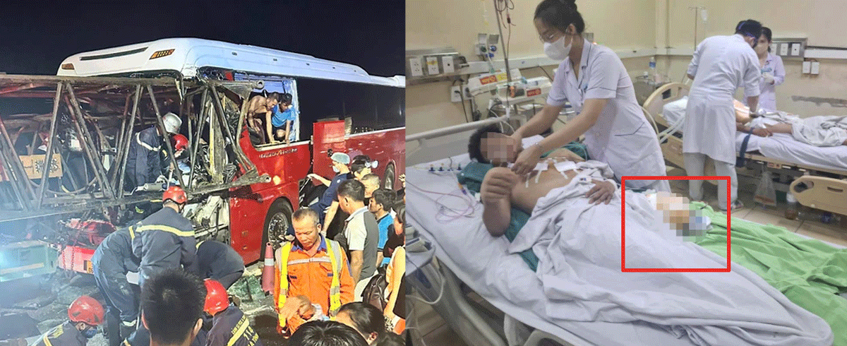 Cụ b&agrave; sợ h&atilde;i kể cảnh tượng &lsquo;&aacute;m ảnh&rsquo; trong vụ xe kh&aacute;ch va chạm xe tải khiến 9 người thương vong