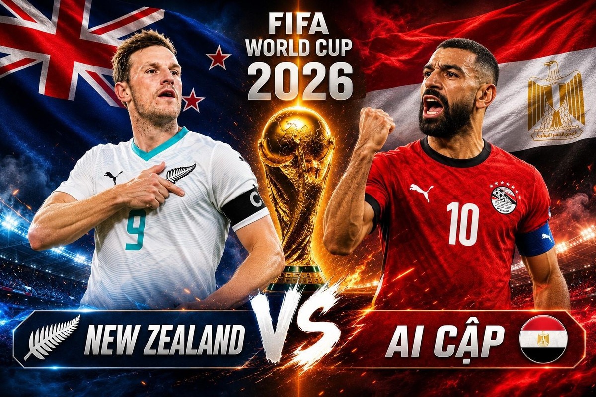 VTV trực tiếp b&oacute;ng đ&aacute; New Zealand vs Ai Cập - Link xem trực tiếp World Cup 2026 h&ocirc;m nay 22/6