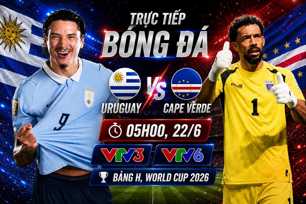 Kết quả b&oacute;ng đ&aacute;, tỷ số Uruguay vs Cape Verde - World Cup 2026: Ngựa &ocirc; g&acirc;y chấn động