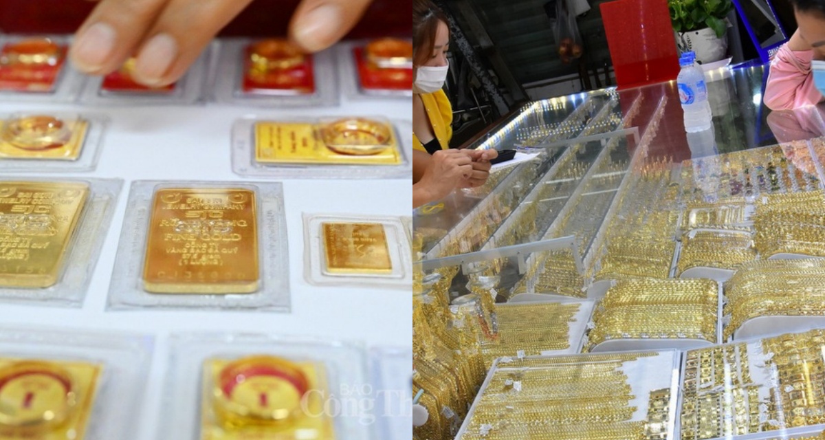 Gi&aacute; v&agrave;ng h&ocirc;m nay (trưa 23/6): V&agrave;ng miếng SJC, nhẫn 9999 trồi sụt, người &lsquo;đu đỉnh&rsquo; mất ăn mất ngủ &lsquo;canh lỗ&rsquo;