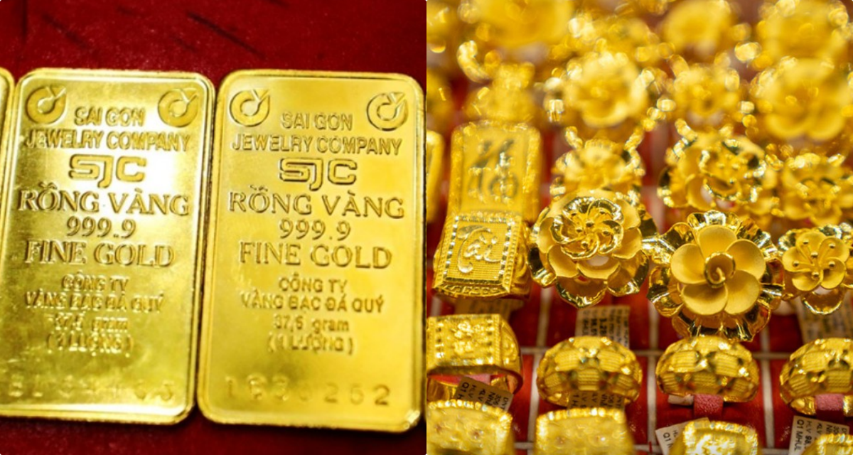 Bảng gi&aacute; v&agrave;ng h&ocirc;m nay trưa 23/6: V&agrave;ng SJC nhẫn trơn 9999 đi \'giật l&ugrave;i\', người mua lướt s&oacute;ng \'&ocirc;m\' lỗ nặng!
