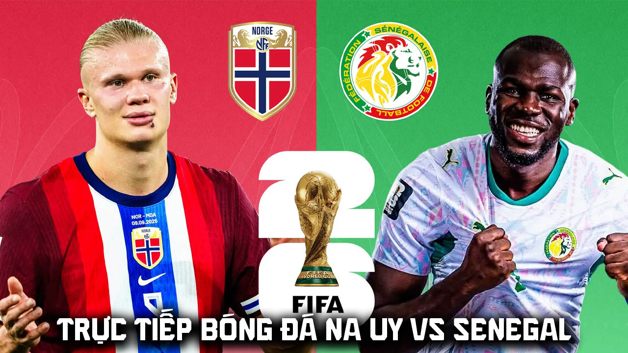 Link xem trực tiếp b&oacute;ng đ&aacute; Na Uy vs Senegal h&ocirc;m nay 23/6 - VTV3 VTV6 trực tiếp World Cup 2026