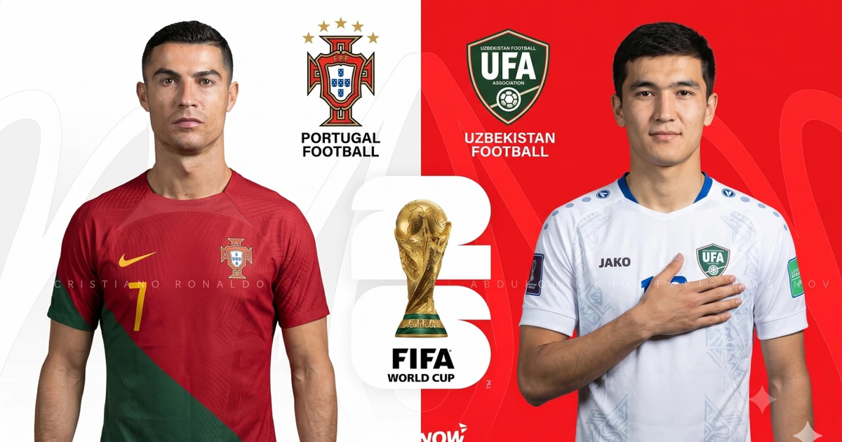 Xem trực tiếp b&oacute;ng đ&aacute; Bồ Đ&agrave;o Nha vs Uzbekistan ở đ&acirc;u, k&ecirc;nh n&agrave;o? Link xem trực tiếp World Cup 2026 HD