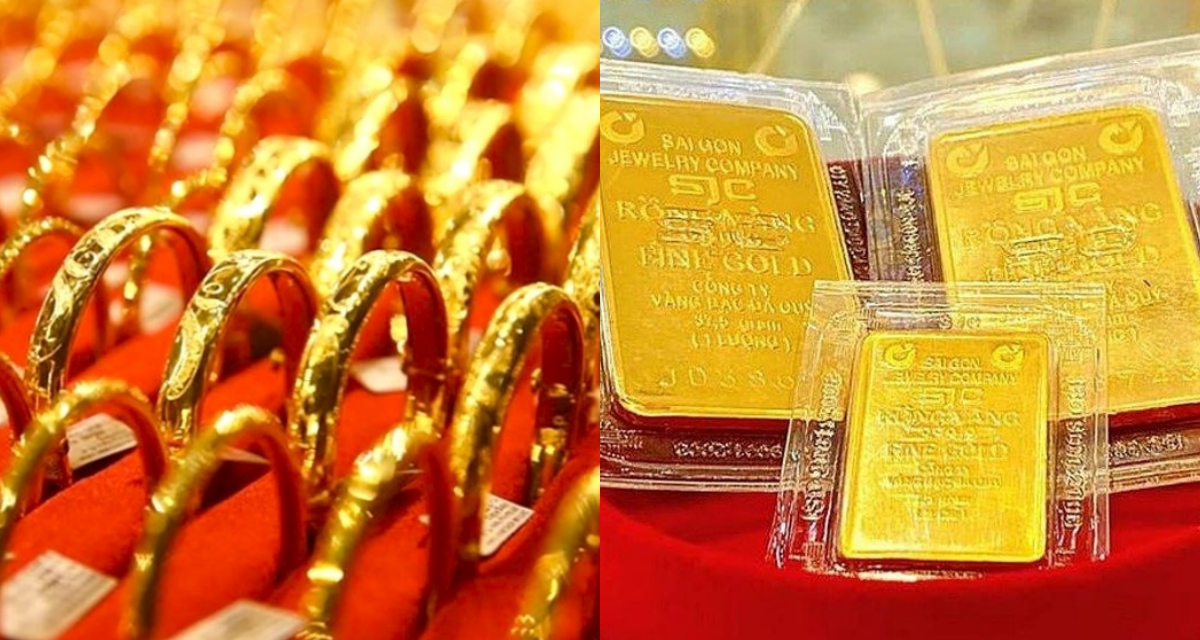 Gi&aacute; v&agrave;ng h&ocirc;m nay s&aacute;ng 24/6: V&agrave;ng trong nước v&agrave;ng thế giới \'chạy đua\' giảm, người d&acirc;n vội \'b&aacute;n th&aacute;o\'