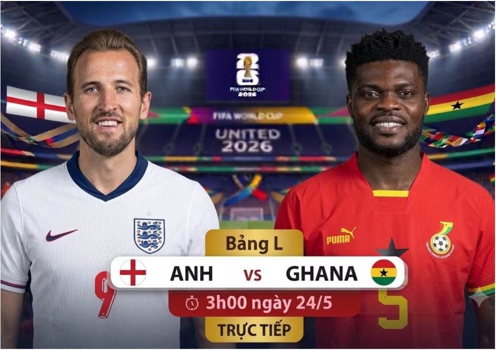 Link xem TRỰC TIẾP b&oacute;ng đ&aacute; Anh vs Ghana 03h00 ng&agrave;y 24/6 - VTV6 trực tiếp World Cup 2026 h&ocirc;m nay
