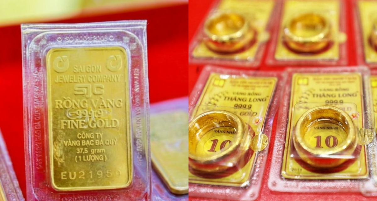 Bảng gi&aacute; v&agrave;ng h&ocirc;m nay trưa 25/6: V&agrave;ng SJC nhẫn trơn 9999 giảm \'kịch kim\', chuy&ecirc;n gia cảnh b&aacute;o \'đừng vội bắt đ&aacute;y\'!