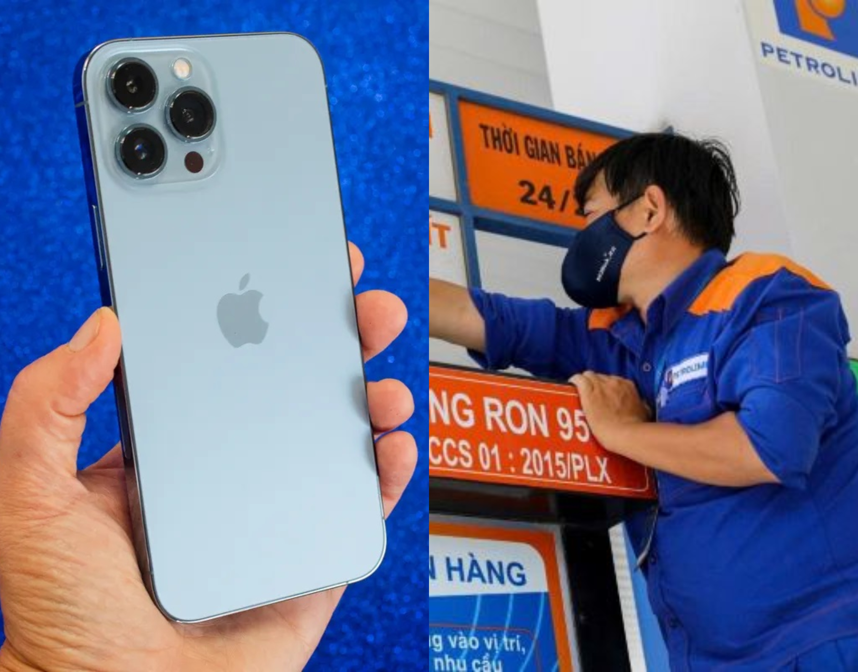 Bảng gi&aacute; xăng dầu trưa 25/5: Giữ đ&agrave; giảm mạnh, xăng E10 chiều nay dưới 20.000 đồng/l&iacute;t? iPhone 13 c&oacute; rẻ