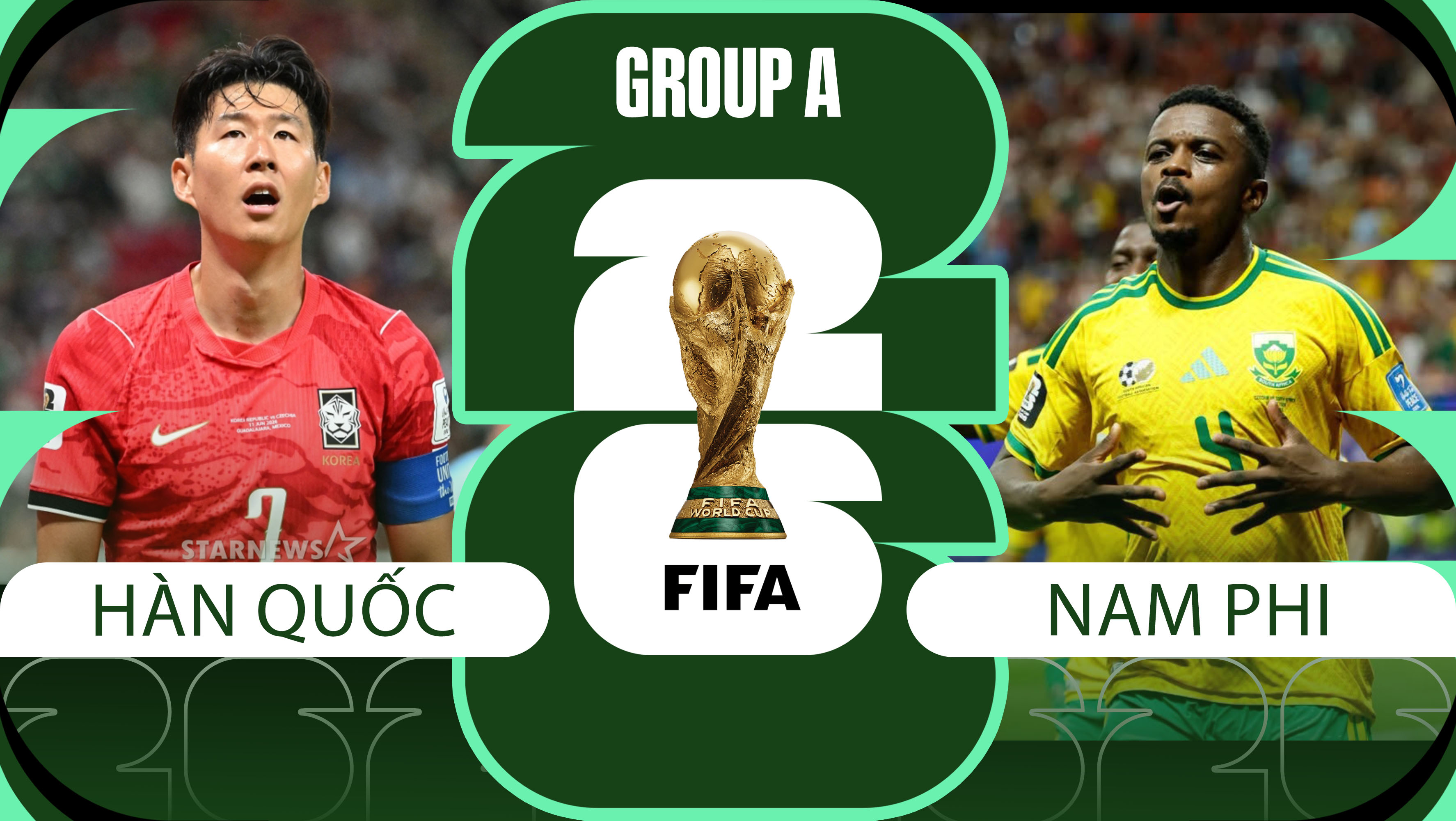 Kết quả b&oacute;ng đ&aacute; Nam Phi vs H&agrave;n Quốc h&ocirc;m nay 25/6 - World Cup 2026: Đại diện ch&acirc;u &Aacute; nhận tr&aacute;i đắng