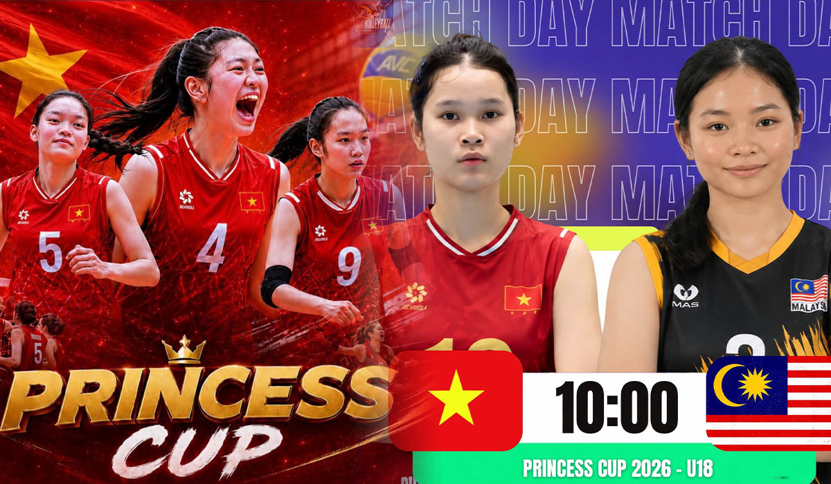 TRỰC TIẾP b&oacute;ng chuyền nữ Việt Nam vs Malaysia - Link xem b&oacute;ng chuyền nữ U18 Đ&ocirc;ng Nam &Aacute; 2026