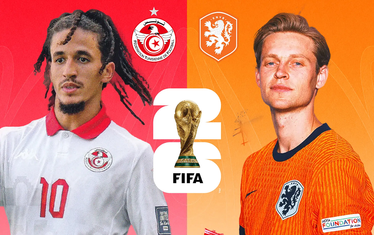 Dự đo&aacute;n tỷ số Tunisia vs H&agrave; Lan, 6h ng&agrave;y 26/6 - Nhận định b&oacute;ng đ&aacute; World Cup 2026