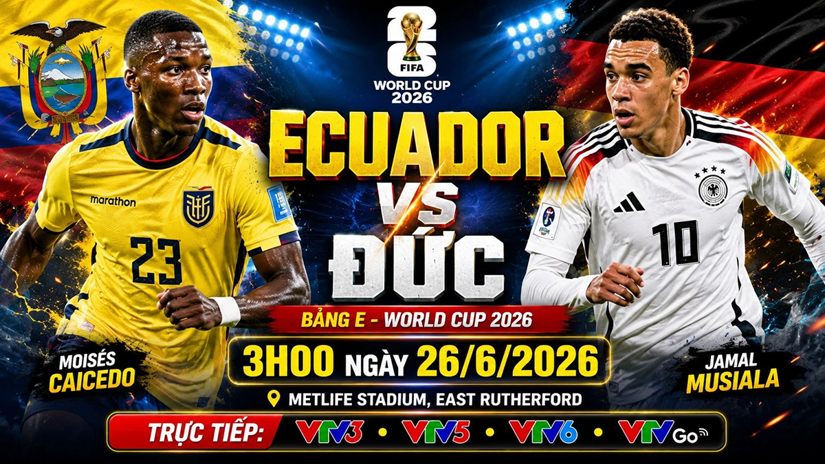 Kết quả b&oacute;ng đ&aacute; Ecuador vs Đức - World Cup 2026: Moises Caicedo g&acirc;y sốt, Cỗ xe tăng gục ng&atilde;
