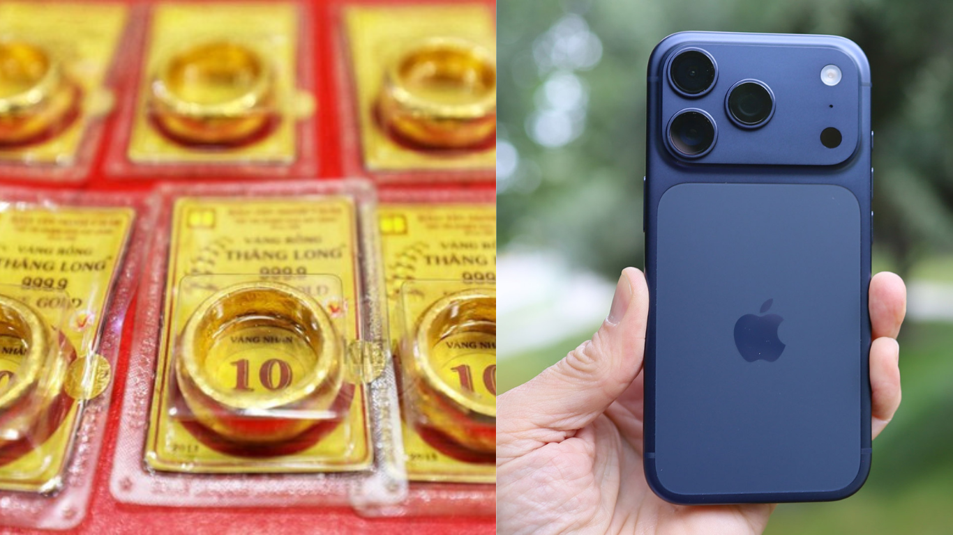 Gi&aacute; v&agrave;ng h&ocirc;m nay trưa 27/6: v&agrave;ng miếng SJC tăng phi m&atilde; gần 2 triệu đồng, iPhone 17 Pro gi&aacute; bao nhi&ecirc;u?