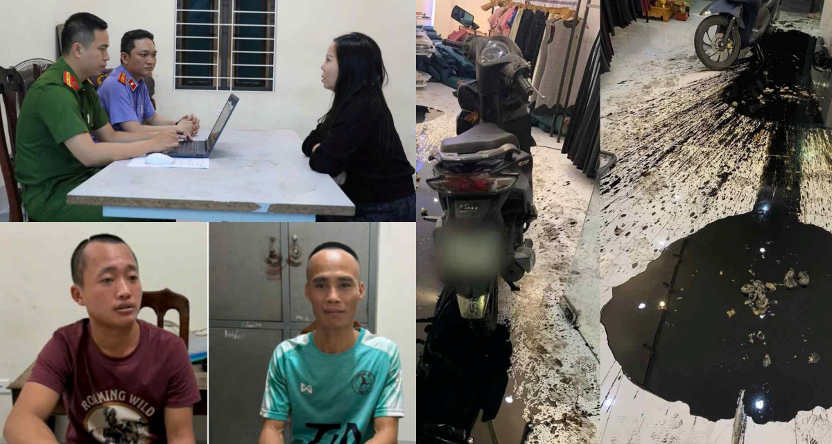 Lời khai người phụ nữ c&ugrave;ng 2 đối tượng vụ tạt chất bẩn v&agrave;o shop quần &aacute;o ở Nghệ An, đ&atilde; r&otilde; động cơ ra tay
