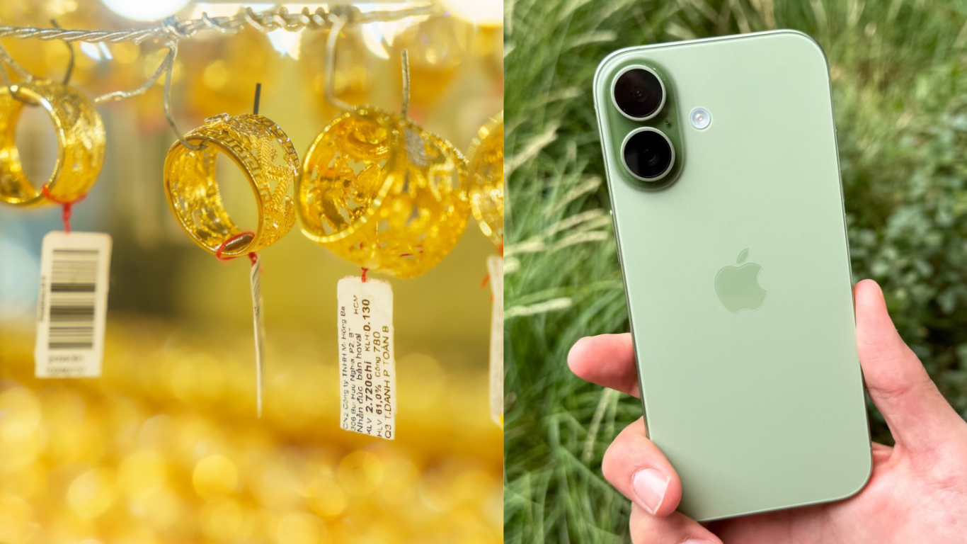 Gi&aacute; v&agrave;ng h&ocirc;m nay trưa 28/6: Trong nước đắt hơn thế giới gần 19 triệu đồng, bảng gi&aacute; iPhone 17 ra sao?