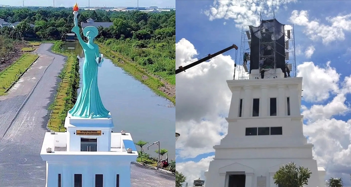 L&yacute; do c&ocirc;ng tr&igrave;nh tượng &lsquo;Nữ thần khai ph&oacute;ng&rsquo; cao hơn 9m ở T&acirc;y Ninh bị th&aacute;o dỡ