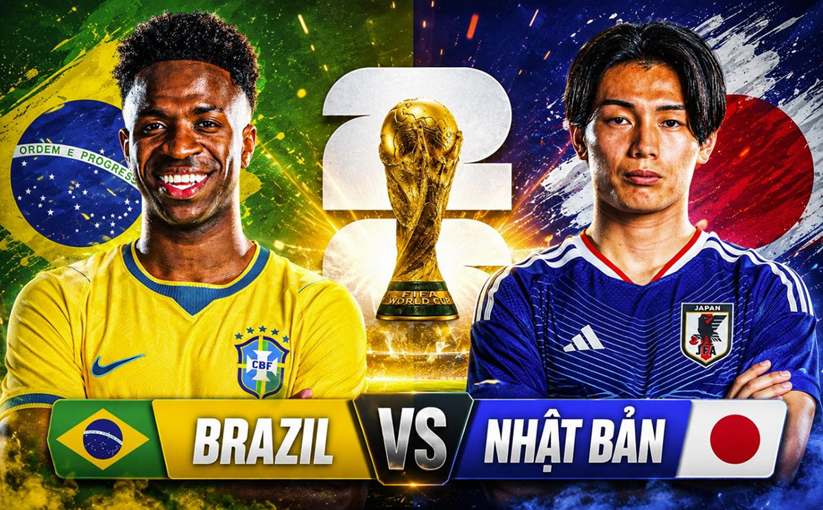 Trực tiếp b&oacute;ng đ&aacute; Brazil vs Nhật Bản, 0h ng&agrave;y 30/6 - Link xem trực tiếp World Cup 2026 tr&ecirc;n VTV3 HD
