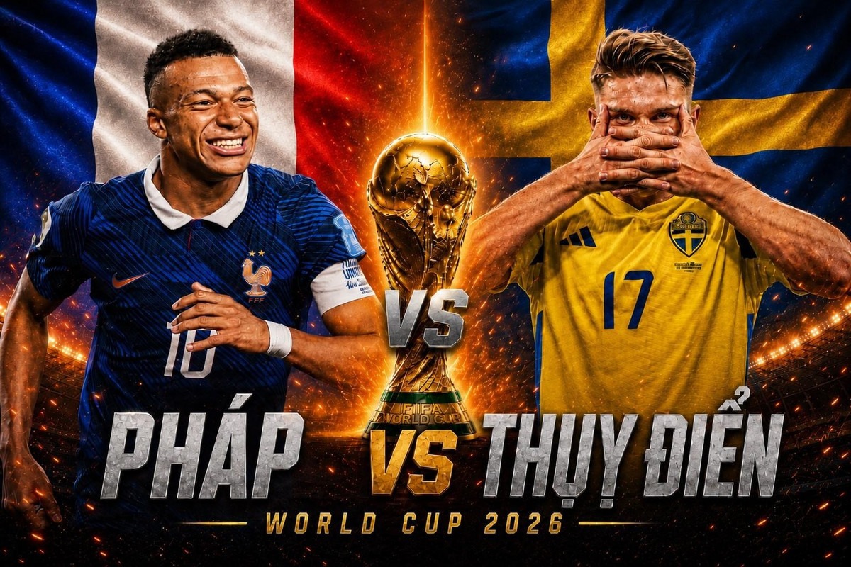 VTV trực tiếp b&oacute;ng đ&aacute; Ph&aacute;p vs Thụy Điển - Link xem trực tiếp World Cup 2026 h&ocirc;m nay 1/7 tr&ecirc;n VTV3