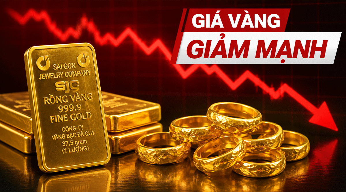 Gi&aacute; v&agrave;ng h&ocirc;m nay 1/7: Giảm kh&ocirc;ng phanh, nhiều người mua bắt đ&aacute;y? Dự b&aacute;o v&agrave;ng giảm tiếp hay tăng