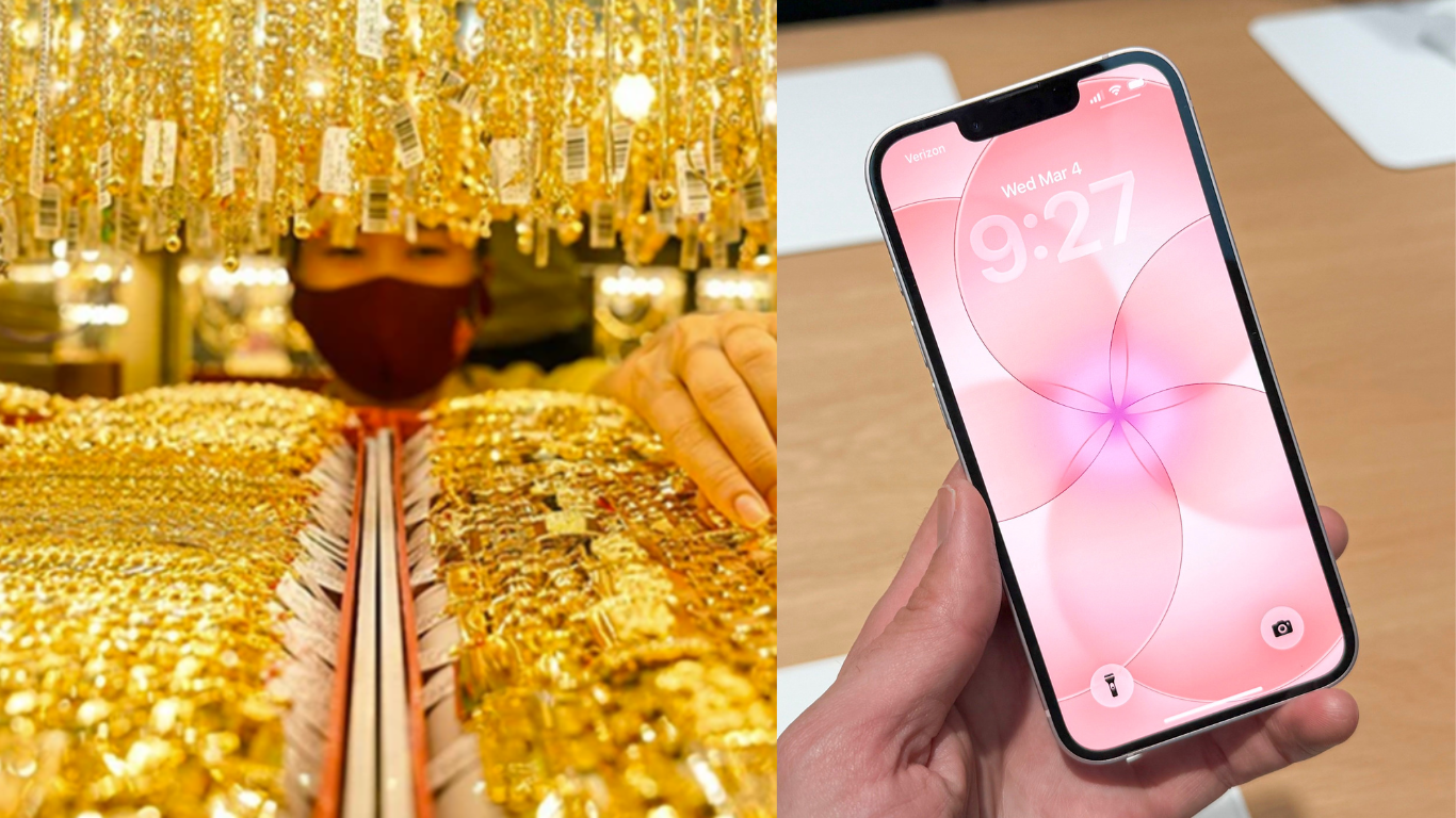 Gi&aacute; v&agrave;ng h&ocirc;m nay tối 1/7: Vẫn tr&ecirc;n đ&agrave; lao dốc, đắt hơn thế giới gần 20 triệu đồng, iPhone 17e rẻ như cho
