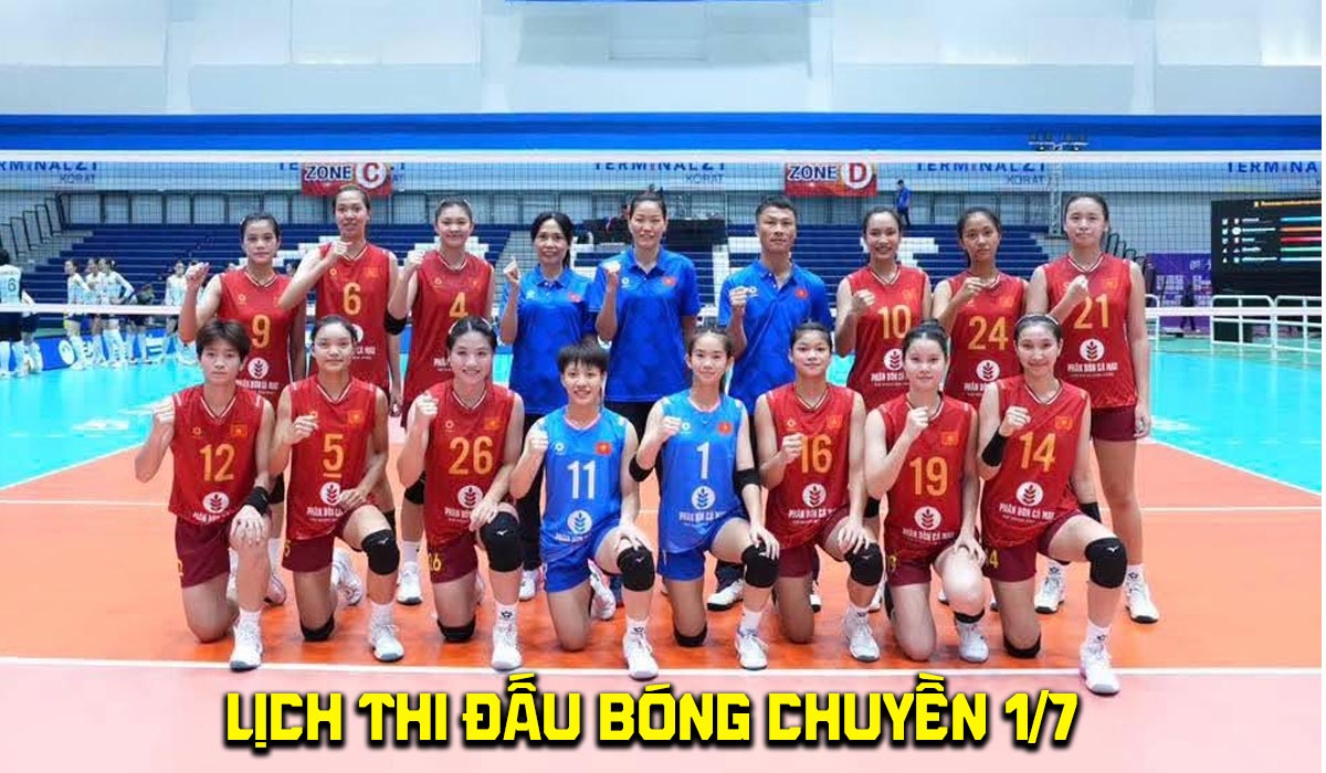 Lịch thi đấu b&oacute;ng chuyền h&ocirc;m nay 1/7 - Lịch trực tiếp b&oacute;ng chuyền nữ U18 Việt Nam vs Đ&agrave;i Loan
