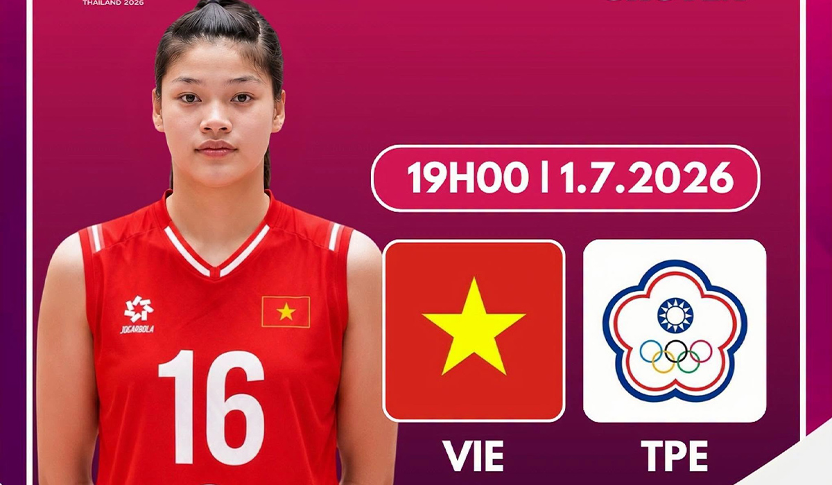 TRỰC TIẾP b&oacute;ng chuyền nữ Việt Nam vs Đ&agrave;i Loan - Link xem b&oacute;ng chuyền nữ U18 ch&acirc;u &Aacute; 2026