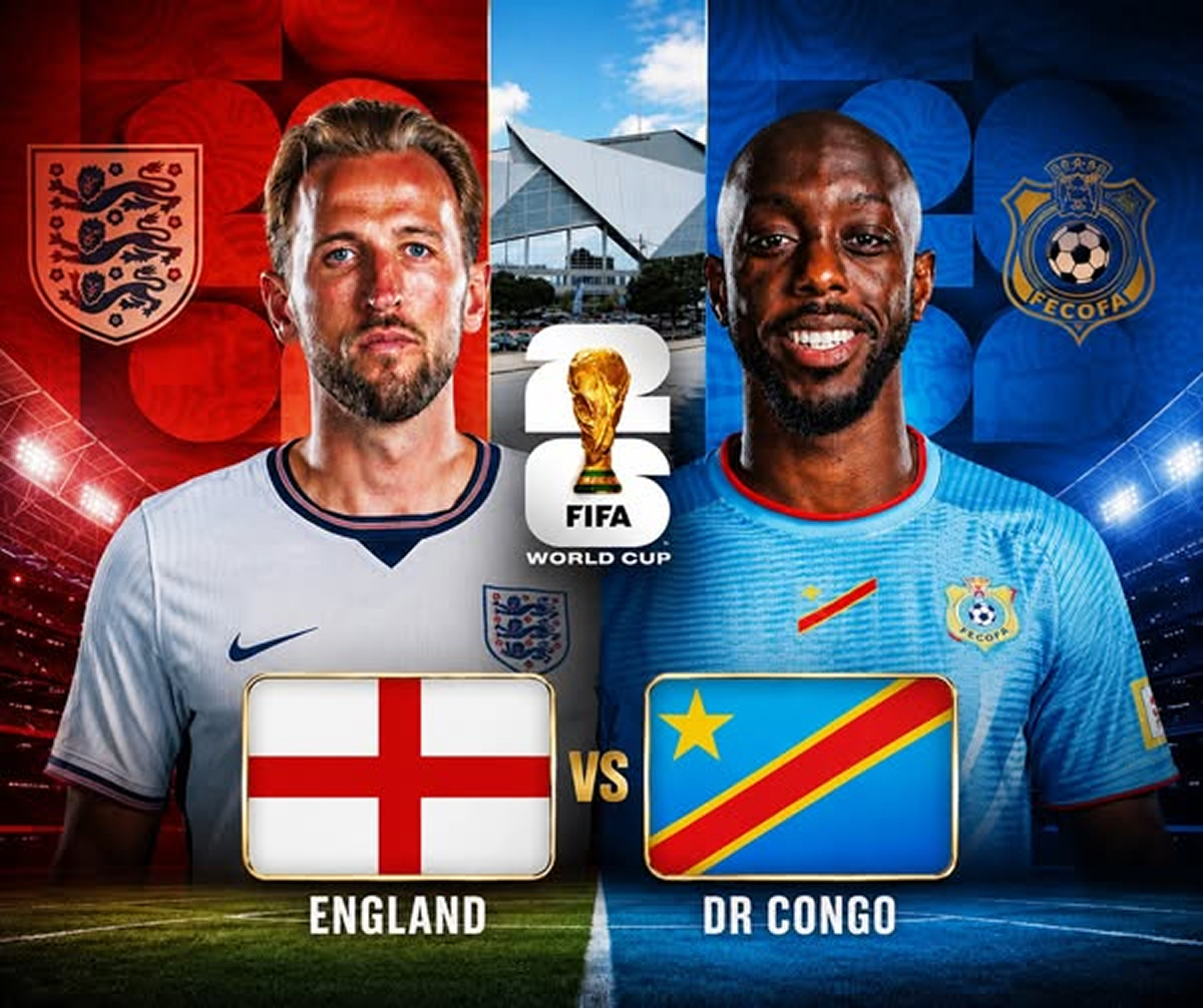 Trực tiếp b&oacute;ng đ&aacute; Anh vs CHDC Congo, 23h ng&agrave;y 1/7 - Link xem trực tiếp World Cup 2026 tr&ecirc;n VTV6 HD