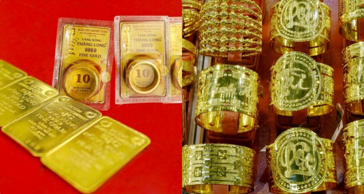 Gi&aacute; v&agrave;ng h&ocirc;m nay chiều 2/7: V&agrave;ng miếng v&agrave;ng nhẫn tăng \'&aacute;c liệt\', dự b&aacute;o phi thẳng l&ecirc;n ngưỡng 150 triệu