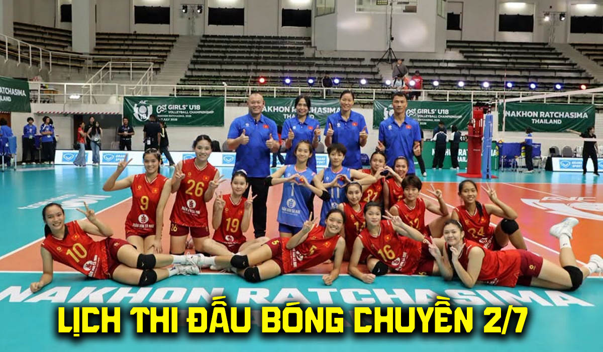 Lịch thi đấu b&oacute;ng chuyền h&ocirc;m nay 2/7 - Lịch trực tiếp b&oacute;ng chuyền nữ U18 Việt Nam vs H&agrave;n Quốc