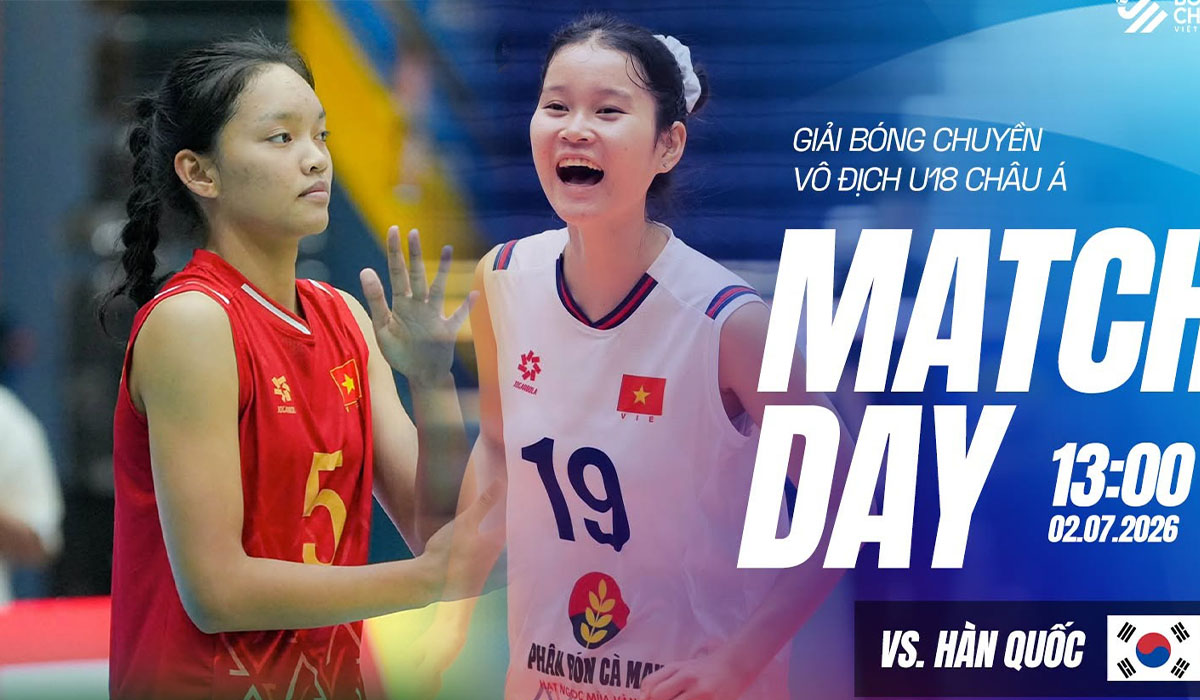 Link xem TRỰC TIẾP b&oacute;ng chuyền nữ Việt Nam đấu H&agrave;n Quốc - VCK U18 nữ ch&acirc;u &Aacute; 2026: Đ&ocirc;i c&ocirc;ng hấp dẫn?