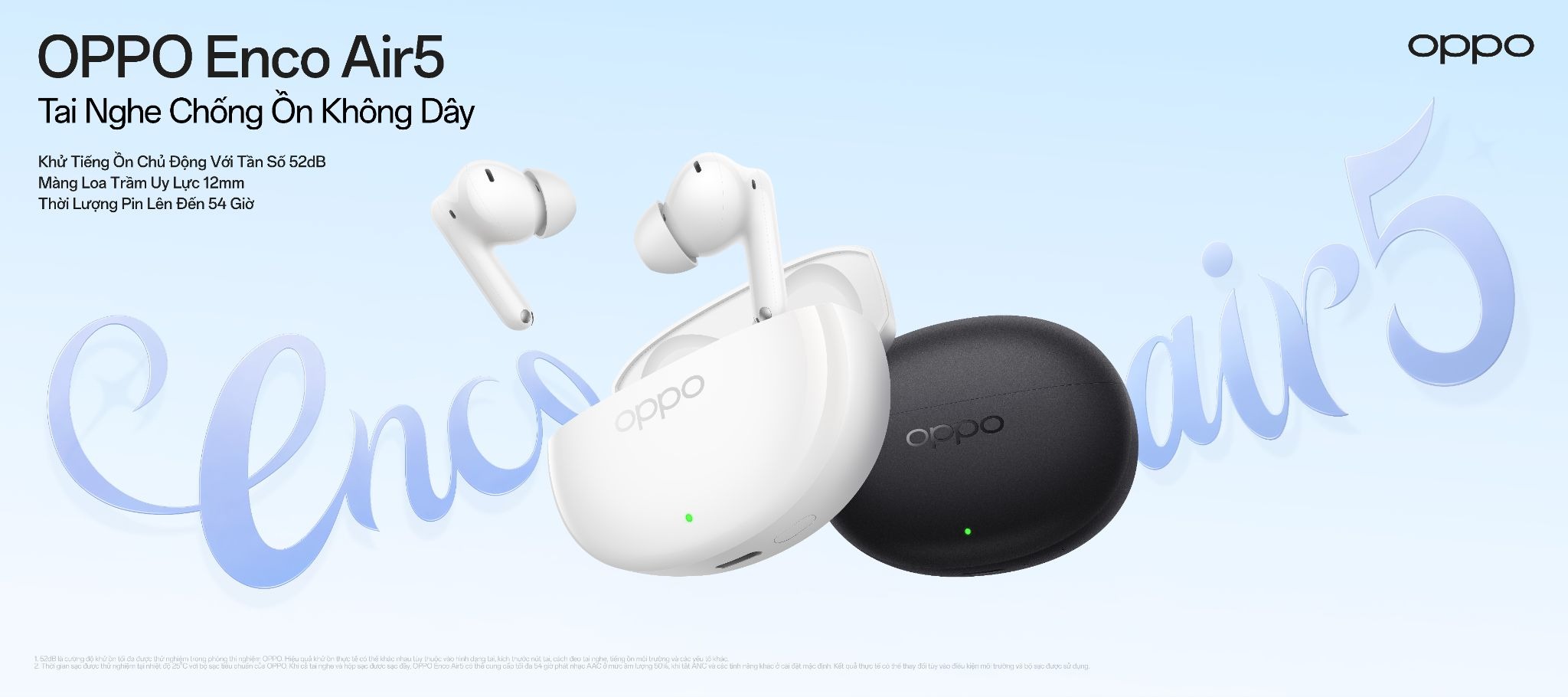 OPPO ra mắt Enco Air5s v&agrave; Enco Air5, kết hợp c&ocirc;ng nghệ chống ồn ti&ecirc;n tiến c&ugrave;ng chất &acirc;m sống động