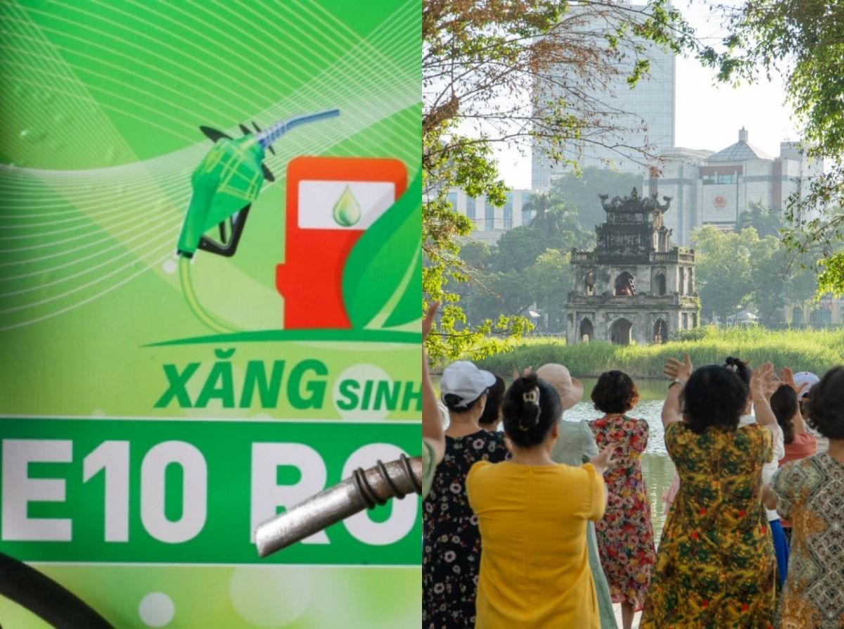 Sau 1 th&aacute;ng d&ugrave;ng xăng E10, chất lượng kh&ocirc;ng kh&iacute; H&agrave; Nội, TPHCM thay đổi bất ngờ