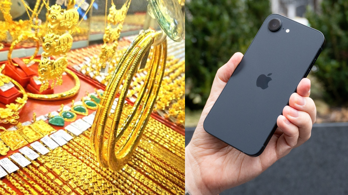 Gi&aacute; v&agrave;ng h&ocirc;m nay tối 5/7: Bật tăng phi m&atilde; 4,4 triệu đồng/lượng, người mua vẫn lỗ nặng, gi&aacute; iPhone 16e rẻ kỷ lục